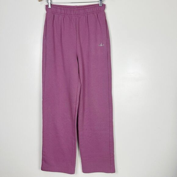 ALO Yoga Limited Edition Accolade Sweatpant Straight Leg Soft Mulberry SzXXS